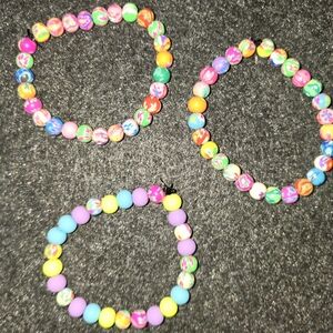 Colorful Kids Beaded Bracelets Set